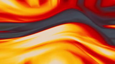 Bu çarpıcı soyut tasarım sıvı, dinamik dalgalar turuncu ve kırmızının canlı, ateşli tonlarında birlikte hareket eder.