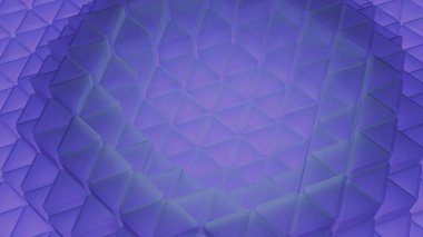 Büyüleyici bir desen güzel bir şekilde gösterilir. Mavi ve mor renklerin rahatlatıcı tonlarında karmaşık geometrik şekiller.