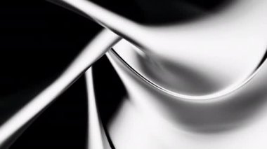 Zarif ve görsel olarak çarpıcı soyut bir görüntü. Siyah ve beyaz dokular zarifçe akıyor.