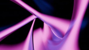 Akan dalgaları gösteren soyut bir tasvir canlı pembe ve mor renkler ile gösterilir.