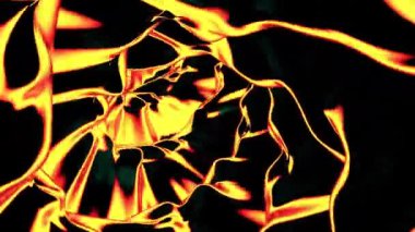 Medya projeleri için ideal, çarpıcı ve canlı soyut bir görüntü akan dokular ve ateşli renkler sergiliyor