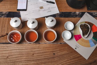 Damak tadınızı geliştirmek için içkileriniz ve aroma profil rehberinizle birlikte sanatsal çay tatmanın tadını çıkarın.