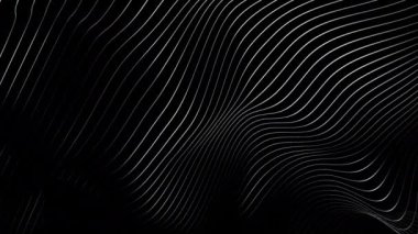 Bu büyüleyici video dinamik siyah ve beyaz görseller sergiliyor, büyüleyici optik illüzyonlar ve hareketler yaratan karmaşık desenler