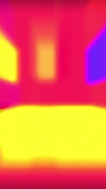 Canlı ve göz alıcı soyut bir görüntü, dinamik şekillerle birlikte güzel harmanlanmış renkler içeriyor.