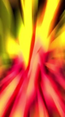 Bu canlı video renkli arka planlar ve dinamik ışık patlamaları sergiliyor, neşeli ve canlı tonlarla çekici bir atmosfer yaratıyor.