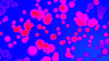 Bu canlı video eğlenceli projeler için kapris ve yaratıcılığı çağrıştıran neşeli pembe daireler ve baloncuklar ile canlı mavi bir arkaplan içerir.