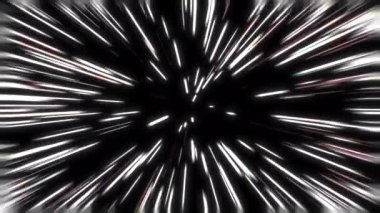 Büyüleyici bir görüntü, beyaz çizgilerin siyah bir zemin üzerinde kıvrılarak büyüleyici bir ekran içinde havai fişek gösterisini anımsatmasıyla ortaya çıkıyor.