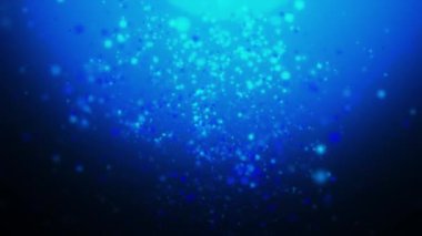 Bu büyüleyici video, suda hafif kabarcıklar olan sakin mavi bir zemin sergiliyor, sakinliği çağrıştırıyor, rahatlama projeleri için ideal.