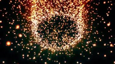 Dinamik ve ışıldayan ışıklar büyüleyici ve büyüleyici bir kozmik atmosfer yaratır.