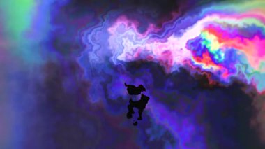 Renkli girdaplar ve büyüleyici rüya şekilleriyle dolu kozmik soyut sanatın canlı dünyasına dalın