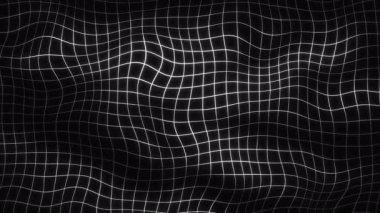 Bu büyüleyici siyah-beyaz şebeke deseni, dijital arkaplan için mükemmel olan çarpıcı dalgalı bir yapıya sahiptir.