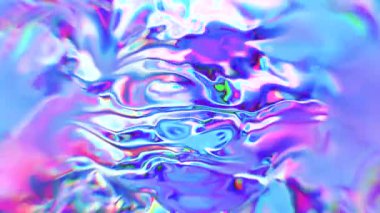 Soyut yanardöner sıvı metal yüzey şekil değiştirip bozuyor.