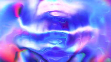 Yanardöner renklerin dönüştürüldüğü holografik arkaplan