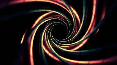 Birbirine dolanmış boruların girdabı hipnotik spiral oluşturuyor.