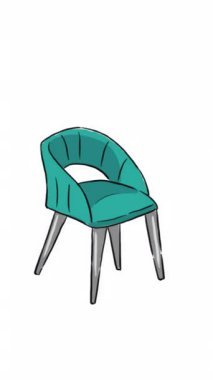 Bu zarif ahşap bacaklı zarif bir nane yeşili sandalye, modern ev dekorasyonu için mükemmel bir parça.