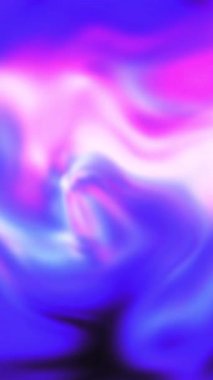 Canlı neon renklerin büyüleyici bir karışımı büyüleyici desenlerle birlikte pürüzsüz, akışkan soyut şekiller yaratır.