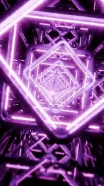 Renkli soyut animasyon büyüleyici bir görsel deneyim yaratıyor