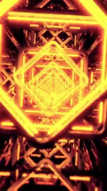 Renkli dalgalı çizgilerin pürüzsüz canlandırılması soyut bir arkaplan oluşturur