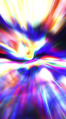 Renklerin canlandırıcı ve canlı bir patlaması dinamik ve soyut bir görsel etki yaratıyor.