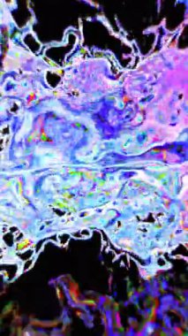 Renkli sıvı organik soyut form. Kromatik sapma etkisi ile genişliyor.