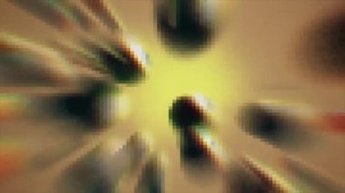 Koyu renkli çizgiler, açık sarı bir arkaplanda birleşir.