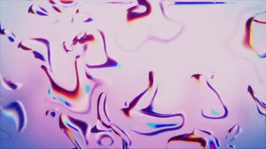 Pastel holografik sıvı folyo, yanardöner dokusu akıyor ve sallanıyor.