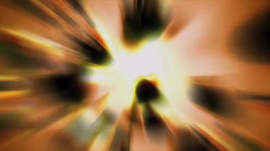 Işık demetleri genişleyerek kusursuz bir döngü içinde soyut şekiller oluşturur