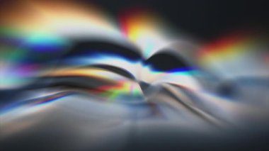 Renkli ışık desenleri büyüleyici bir soyut animasyon yaratıyor