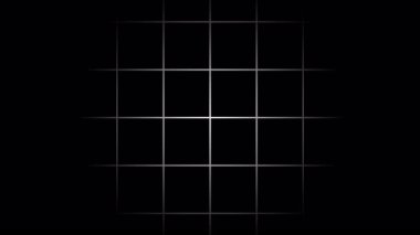 Siyah arkaplan canlandırmasında ızgara genişletiliyor