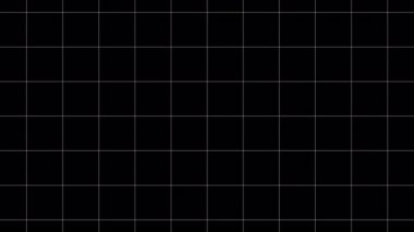 Siyah arkaplan canlandırmasında ızgara genişletiliyor