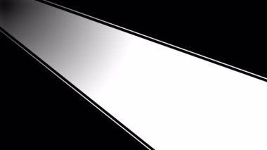 Siyah ve beyaz arkaplanda çapraz ışık demeti genişliyor