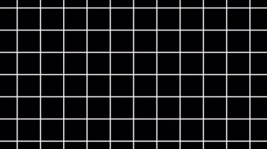 Siyah arkaplanda beyaz ızgara giderek yoğunlaşıyor