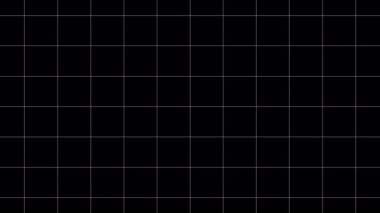 Siyah arkaplan canlandırmasında ızgara genişletiliyor