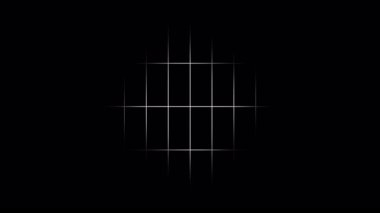 Siyah arkaplan canlandırmasında ızgara genişletiliyor