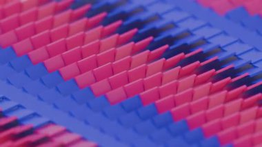 Pembe ve mavi sivri uçlu soyut geometrik yüzey