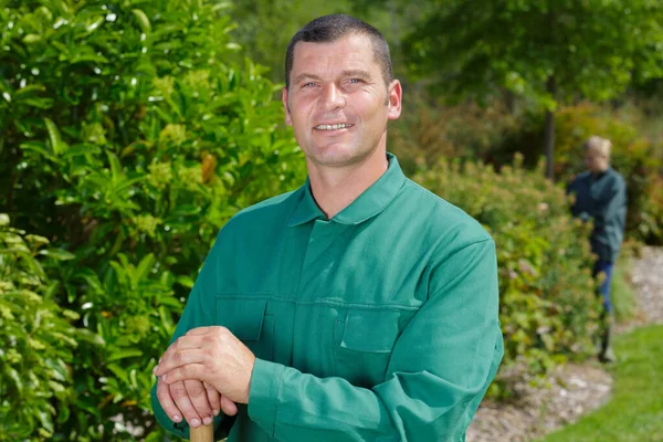 Portrait Professional Male Mature Gardener — Stock Photo, Image