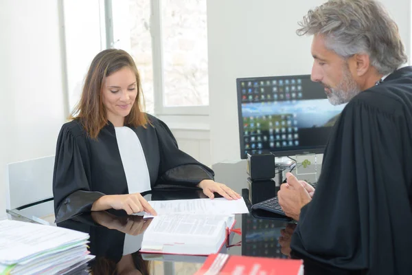 Legal Workers Consulting Reference Book — Stock Photo, Image