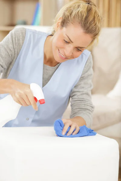 Woman Home Sorting Laundry — Stock Photo, Image
