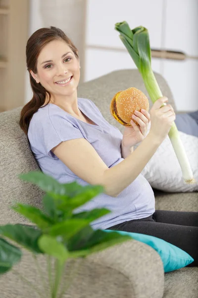 Good Vegetables Pregnant — Stock Photo, Image
