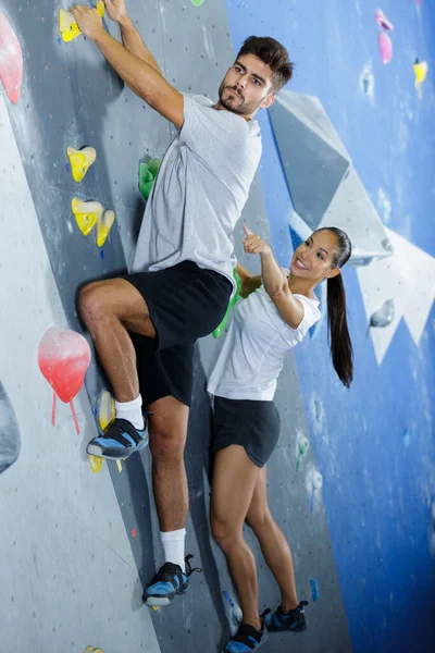 Close Wall Climbing Trainer — Stock Photo, Image