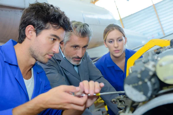 Aircraft Technicians Supervisor — Stock Photo, Image