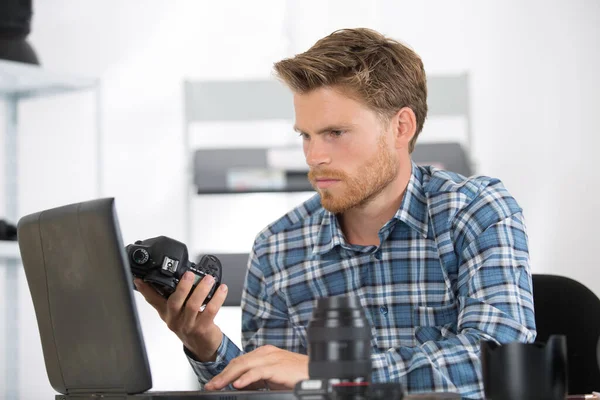 Man Camera Photographer — Stock Photo, Image