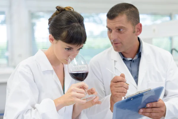 Wine Quality Control Team — Stock Photo, Image