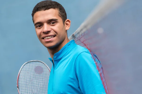 Portrét Hráče Badmintonu — Stock fotografie
