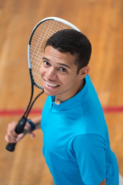 Teniszező Nézi Kamerát — Stock Fotó