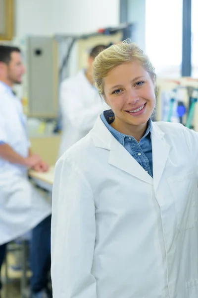 Portrait Delighted Laboratory Scientist — Stock Photo, Image