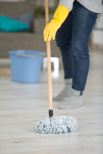 Team Professional Janitors Uniform Cleaning Office — Stock Photo, Image