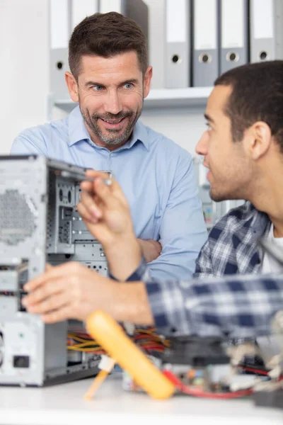 Two Specialists Fixing — Stock Photo, Image