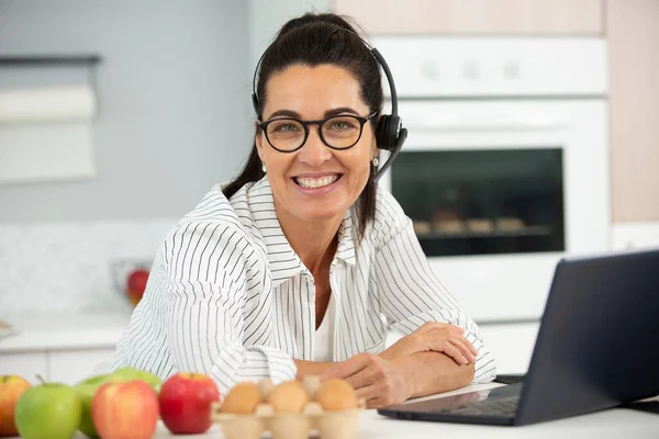 Conference Call Work Home — Stock Photo, Image