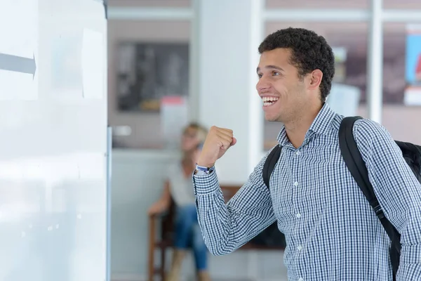 Successful Happy Male Student — Stock Photo, Image